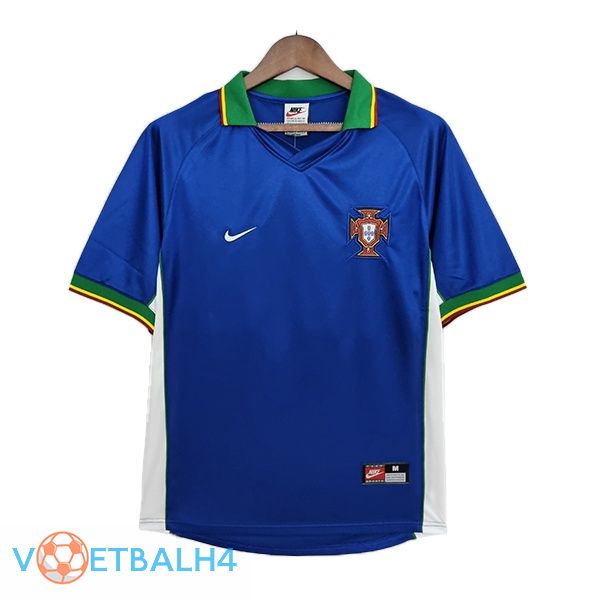 Portugal Retro uit jerseys blauw 1998