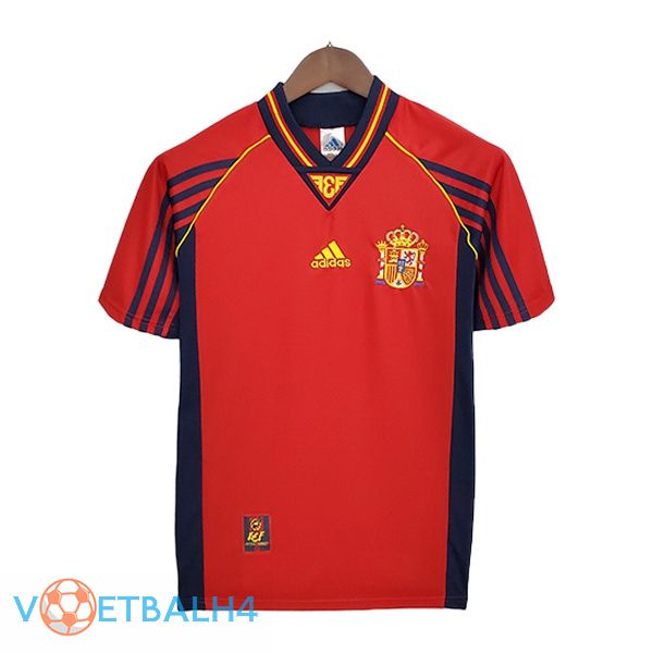 Spanje Retro thuis jerseys rood 1998