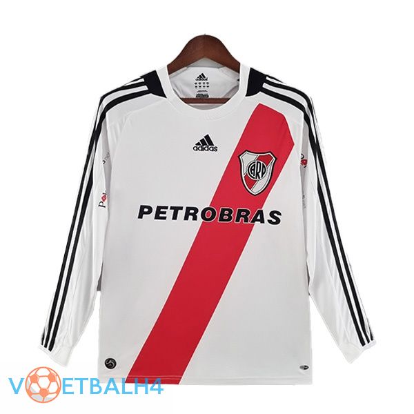 River Plate jersey thuis Retro lange mouwwit rood 2009-2010