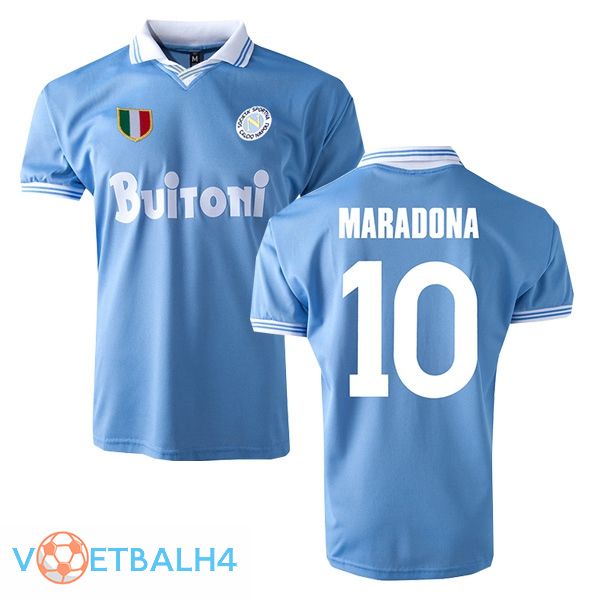 SSC Napoli Retro thuis jersey MARADONA #10 1986-1987