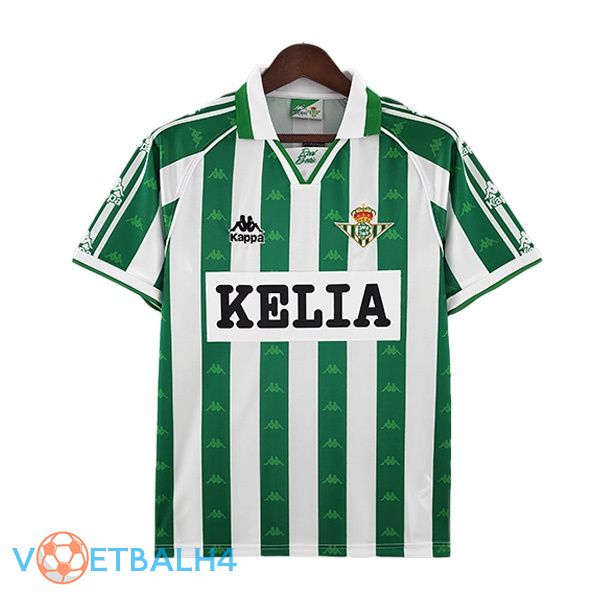 Real Betis jersey thuis Retro groente wit 1996-1997