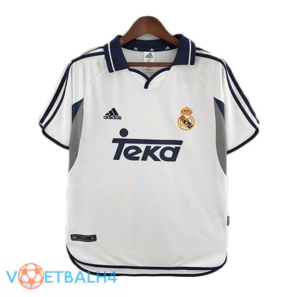 Real Madrid jersey Retro thuis wit 2000-2001