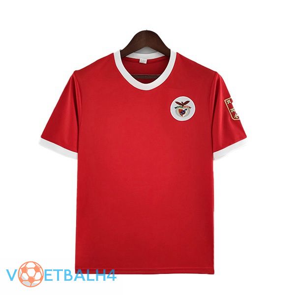 S.L Benfica Retro voetbal jerseys thuis rood 1973-1974