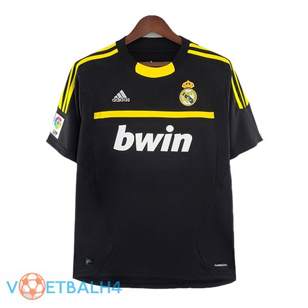 Real Madrid voetbal jersey doelman Retro zwart 2011-2012