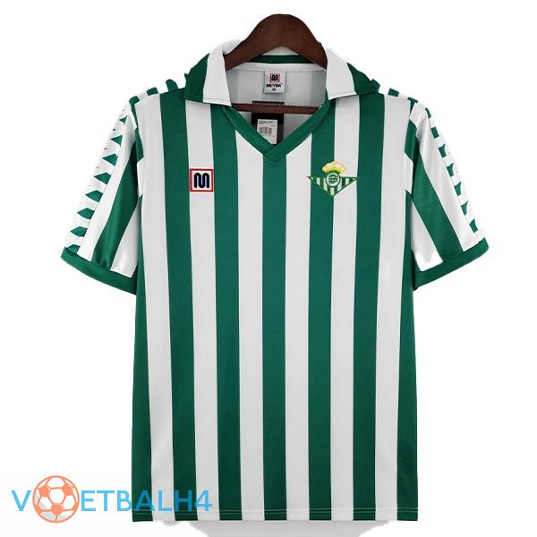 Real Betis Retro voetbal jerseys thuis groente wit 1982-1985