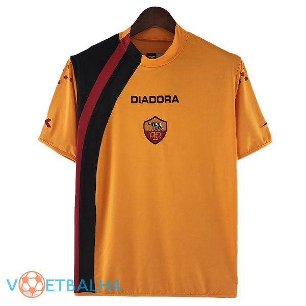 AS Roma Retro voetbal jerseys thuis oranje 2005-2006