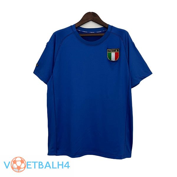 Italië Retro voetbal jersey thuis blauw 2000