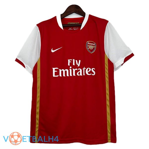 Arsenal Retro voetbal jersey thuis rood 2006-2008