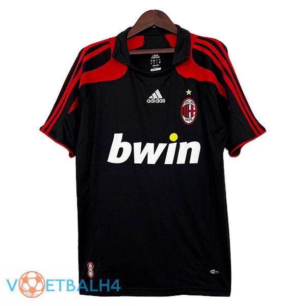 AC Milan Retro voetbal jersey derde zwart 2007-2008