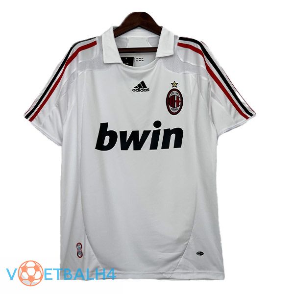 AC Milan Retro voetbal jersey uit wit 2007-2008