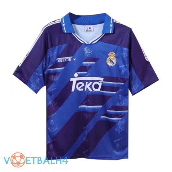 Real Madrid Retro uit jersey blauw 1994-1996