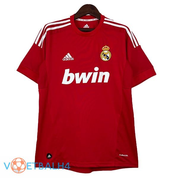 Real Madrid Retro voetbal jersey derde rood 2011-2012