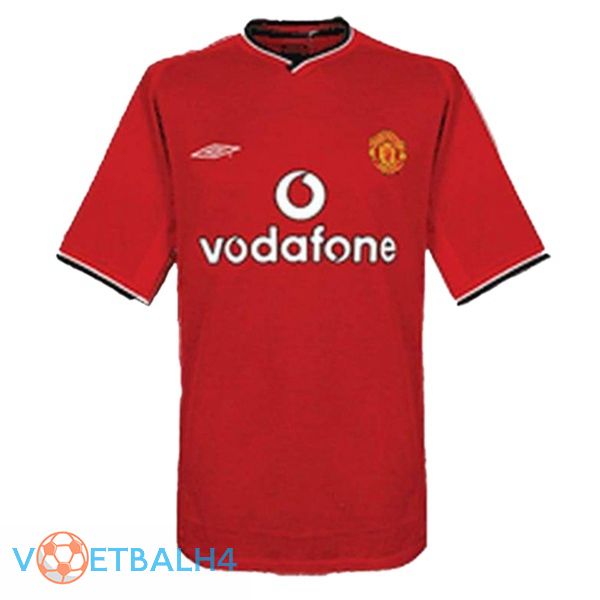 Manchester United Retro thuis jersey rood 2000-2002