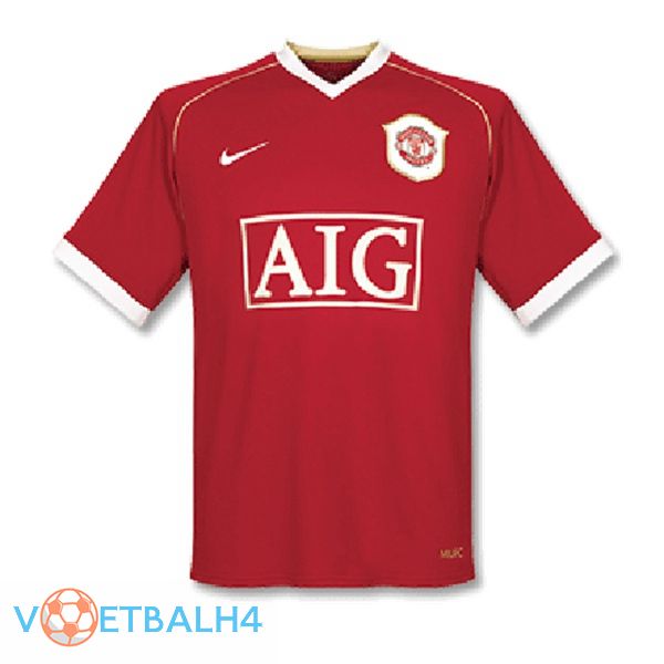 Manchester United Retro thuis jersey rood 2006-2007