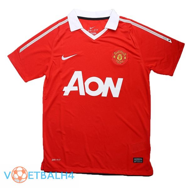 Manchester United Retro thuis jersey rood 2010-2011