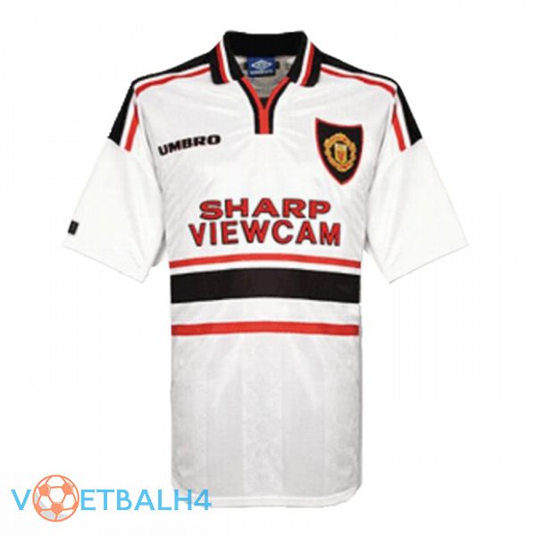 Manchester United Retro uit jersey wit 1998-1999