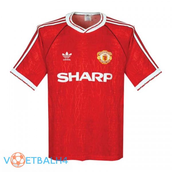 Manchester United Retro thuis jersey rood 1990-1992