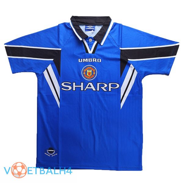 Manchester United derde Retro uit jersey blauw 1996-1997