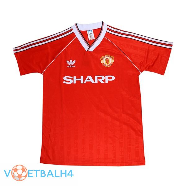 Manchester United Retro thuis jersey rood 1988-1990