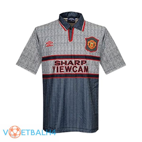 Manchester United derde Retro uit jersey grijs 1995-1996