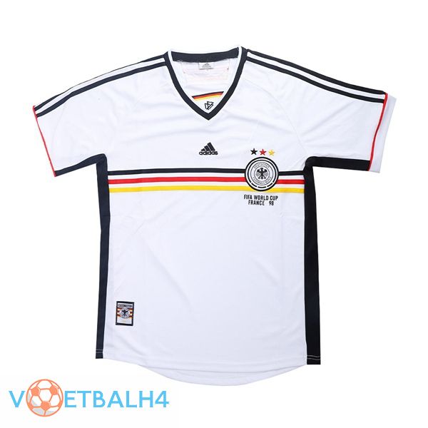 Duitsland Retro thuis jersey wit 1998