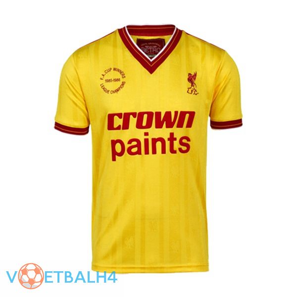 FC Liverpool Retro uit jersey geel 1985-1986