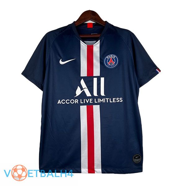 Paris PSG Retro voetbal jersey thuis koninklijk blauwe 2019-2020