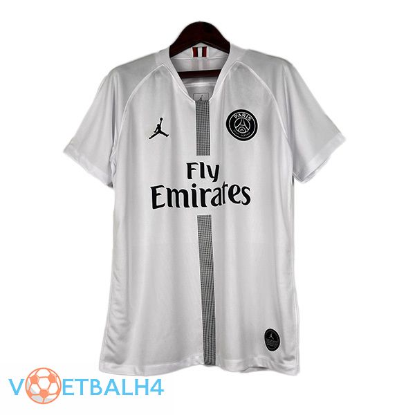 Paris PSG Retro voetbal jersey uit wit 2018-2019