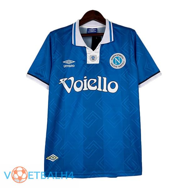 SSC Napoli Retro voetbal jersey thuis blauw 1993-1994