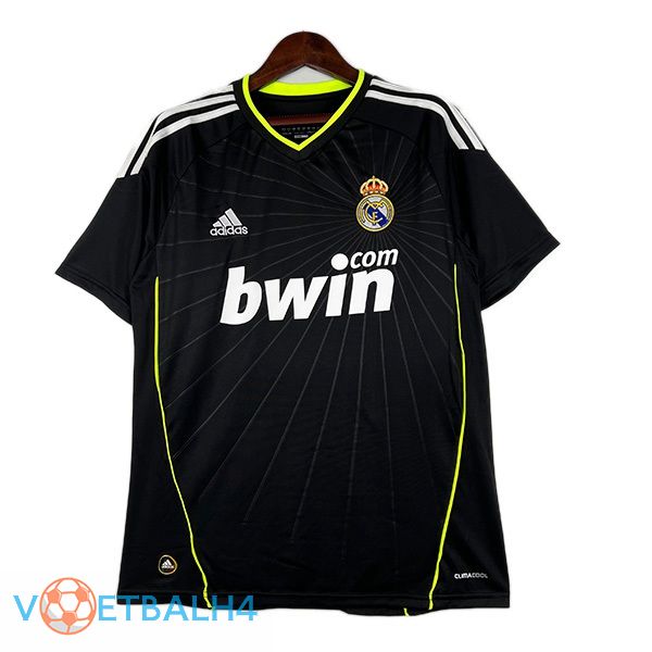 Real Madrid Retro voetbal jersey uit zwart 2010-2011