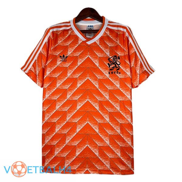 Nederland Retro thuis voetbal jersey oranje 1988