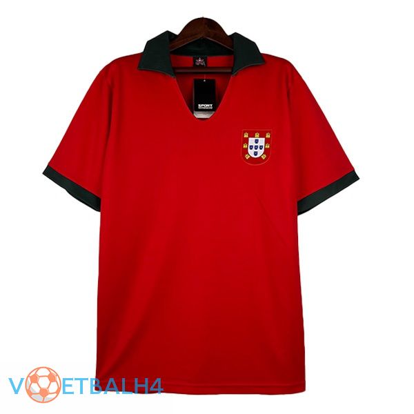 Portugal Retro thuis voetbal jersey rood 1972