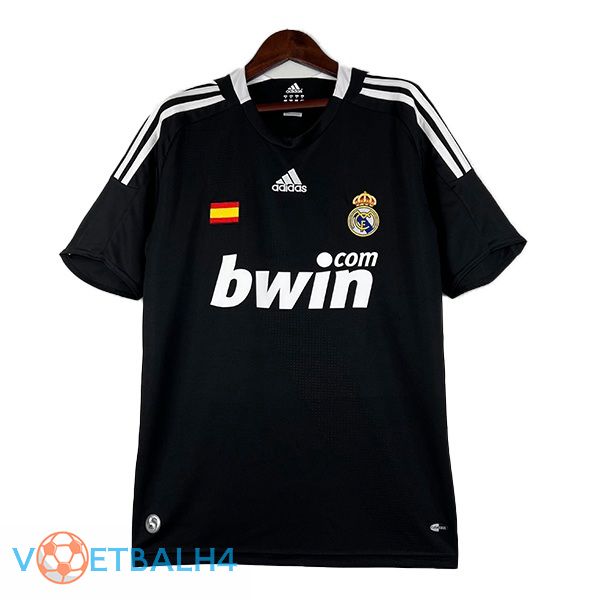 Real Madrid Retro voetbal jersey derde zwart 2008-2009