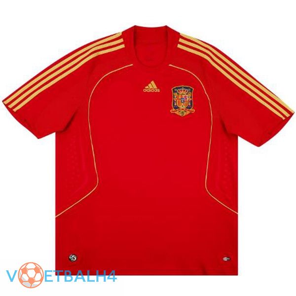 Spanje Retro voetbal jersey thuis rood 2008