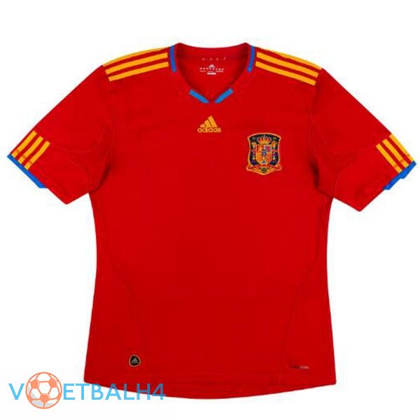 Spanje Retro voetbal jersey thuis rood 2010