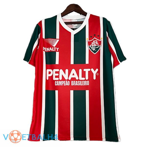 Fluminense Retro voetbal jersey thuis rood groente 1993