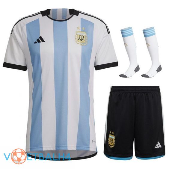 Argentinië voetbal jersey thuis (korte broek + sok) wereldbeker 2022