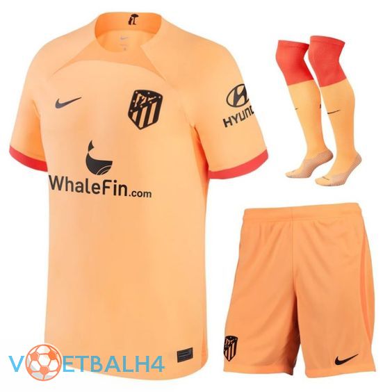 Atletico Madrid voetbal jersey derde (korte broek + sok) 2022/2023