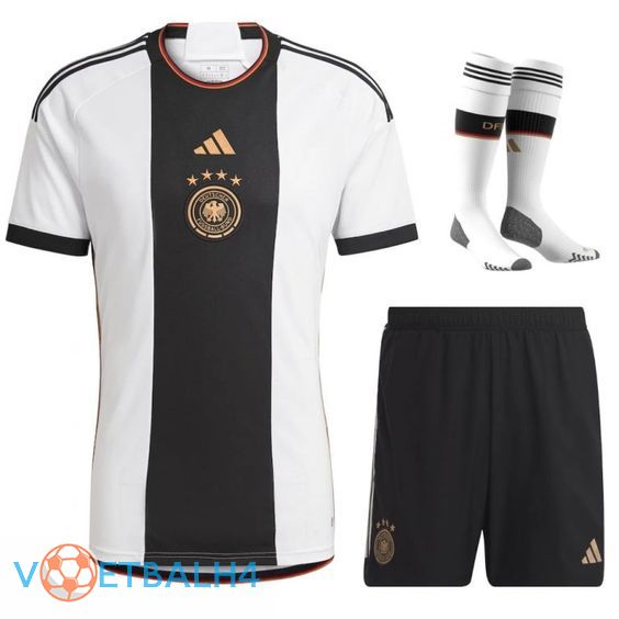 Duitsland voetbal jersey thuis (korte broek + sok) wereldbeker 2022