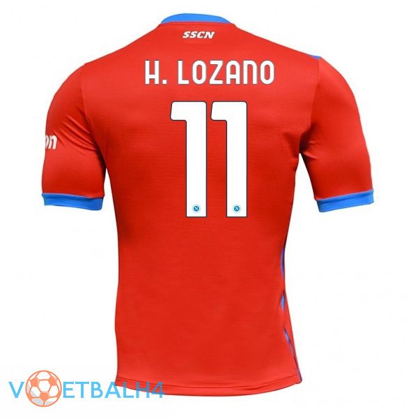 SSC Napoli (Lozano 11) Four jerseysth rood 2021-2022