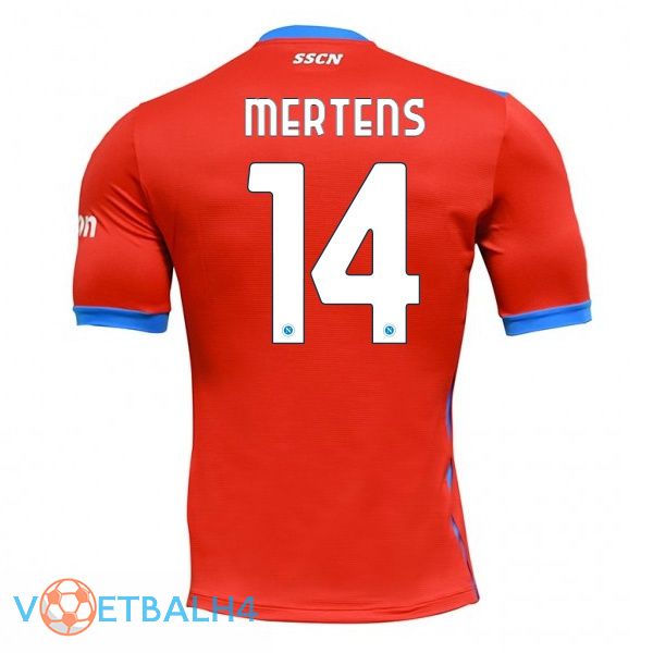 SSC Napoli (Mertens 14) Four jerseysth rood 2021-2022