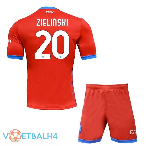 SSC Napoli (Zieliński 20) kinderen Four jerseysth rood 2021-2022