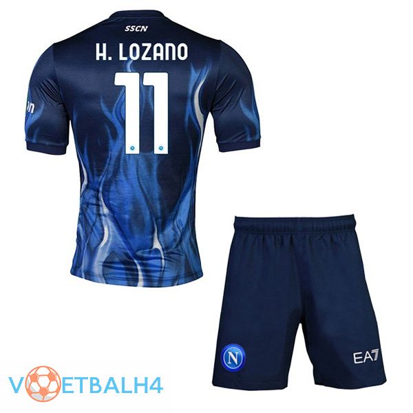 SSC Napoli (Lozano 11) kinderen derde jerseys blauw 2021-2022