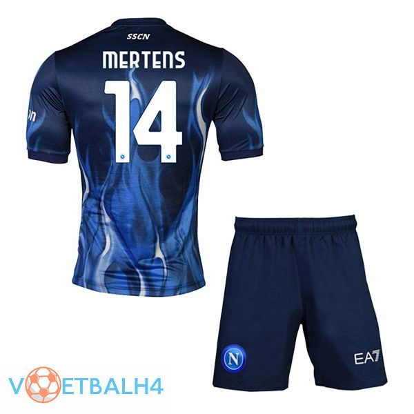 SSC Napoli (Mertens 14) kinderen derde jerseys blauw 2021-2022