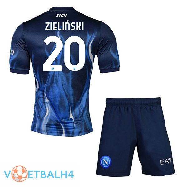 SSC Napoli (Zieliński 20) kinderen derde jerseys blauw 2021-2022