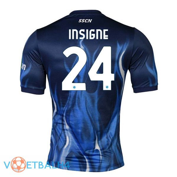 SSC Napoli (Insigne 24) derde jerseys blauw 2021-2022