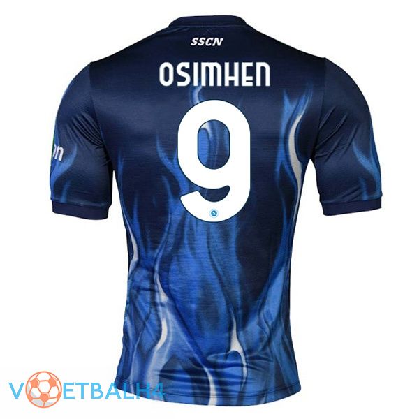 SSC Napoli (Osimhen 9) derde jerseys blauw 2021-2022