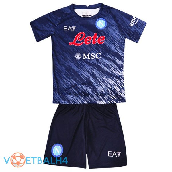 SSC Napoli kinderen voetbal jersey derde zwart 2022/2023