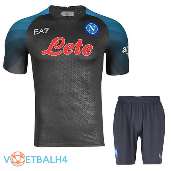 SSC Napoli kinderen voetbal jersey Halloween grijs 2022/2023