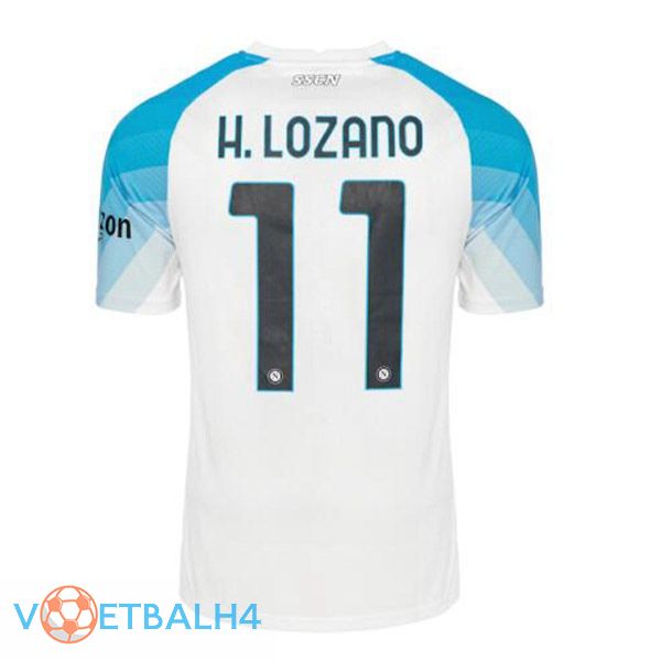 SSC Napoli (H.Lozano 11) voetbal jersey Face Game blauw wit 2022/2023